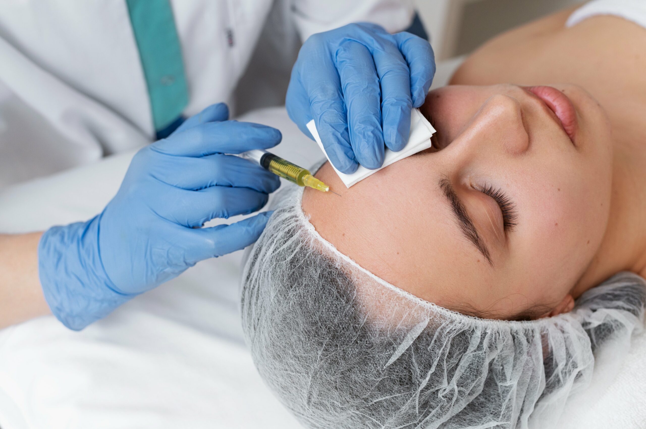 Woman Getting Face Prp Treatment High Angle Scaled